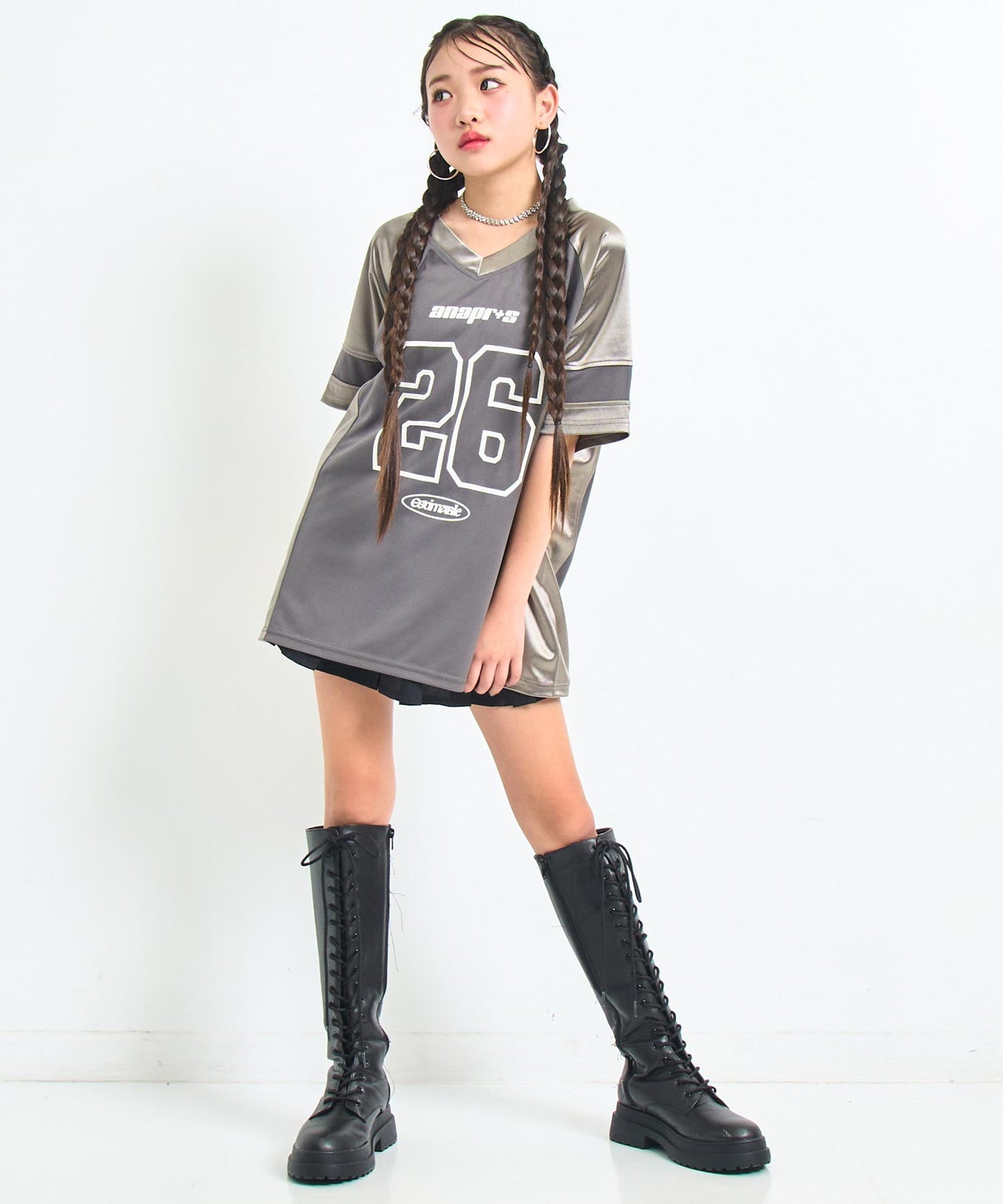 ダークグレー/143cm(XSサイズ着用)