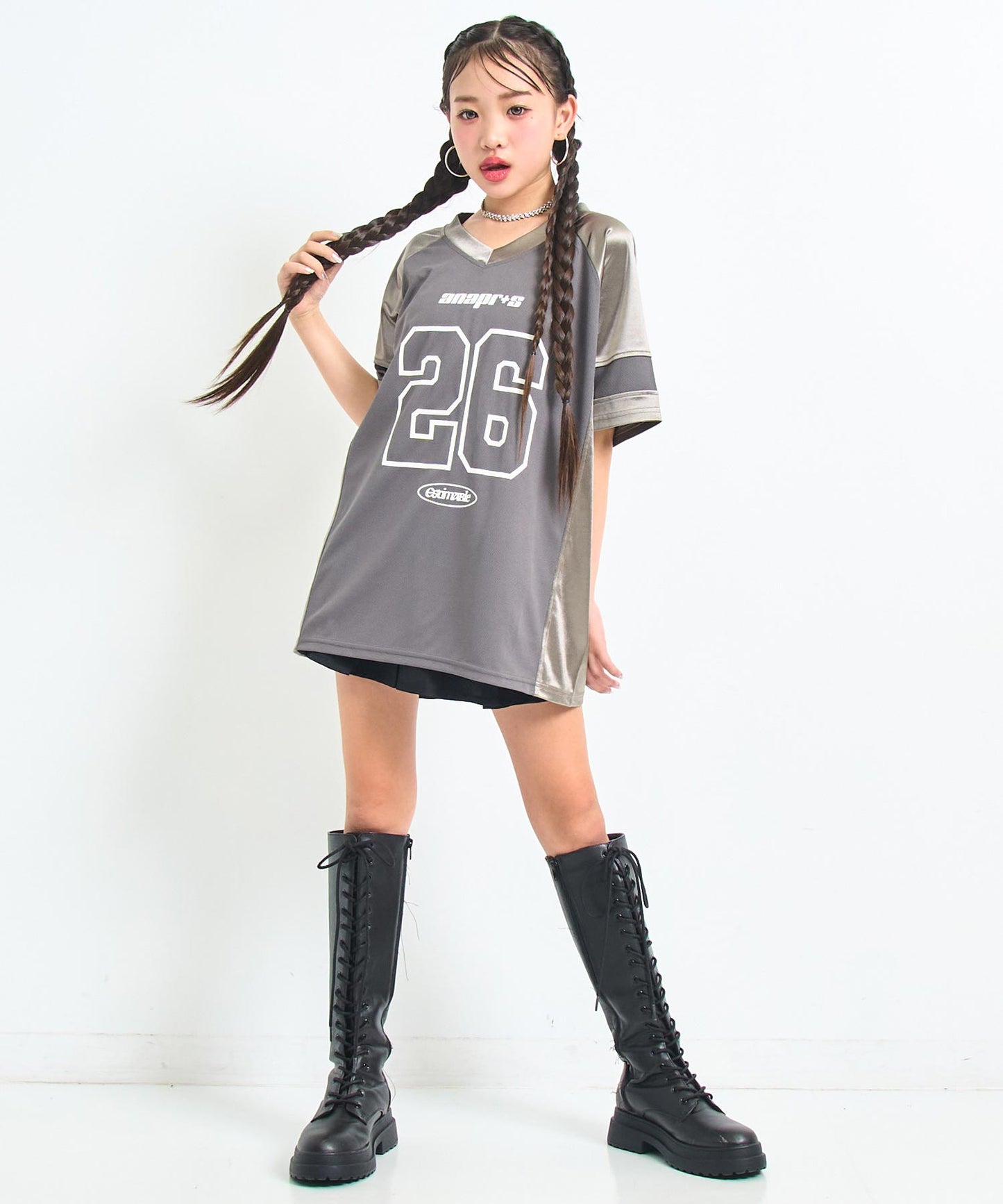 ダークグレー/143cm(XSサイズ着用)