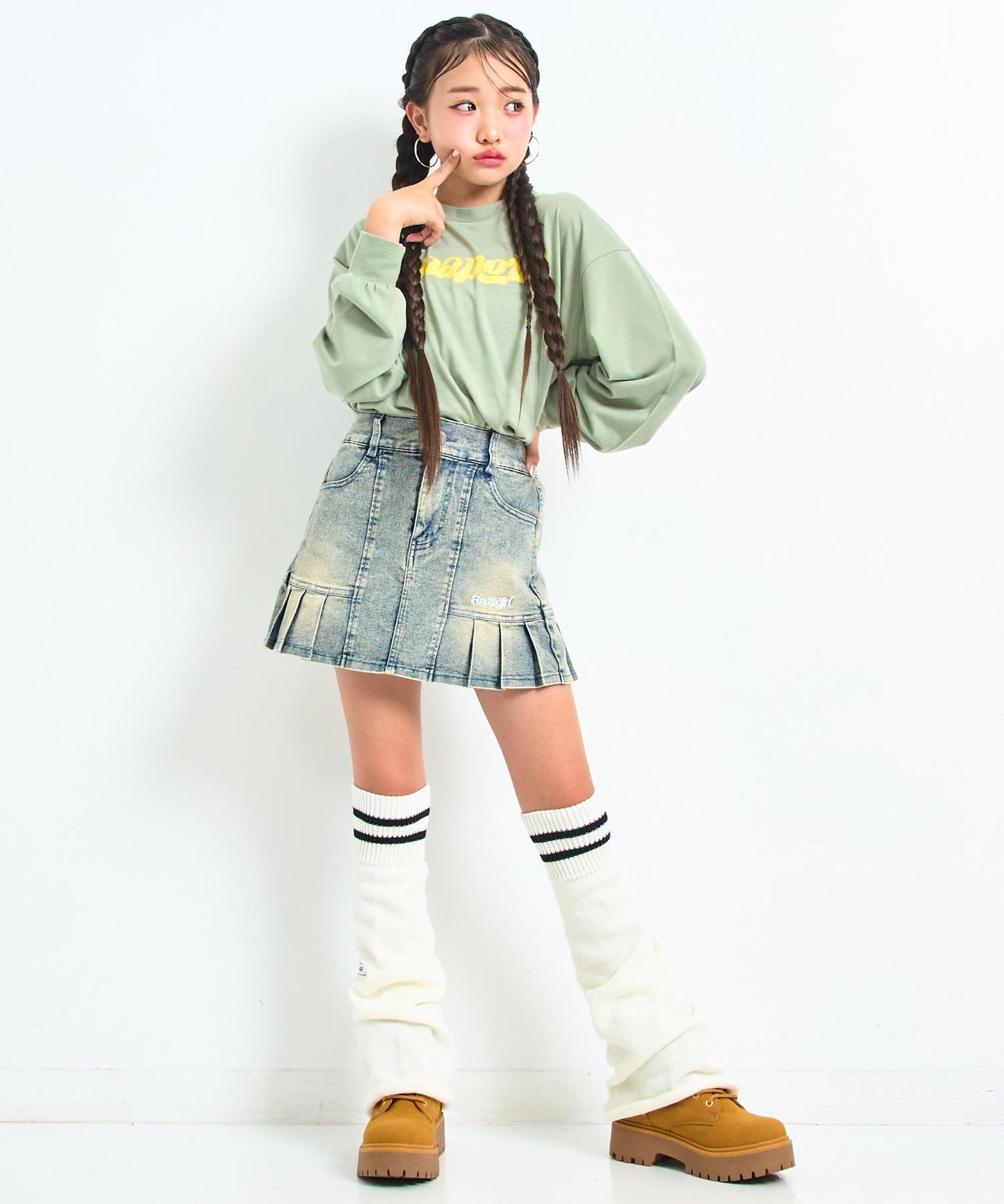 カーキ/143cm(XSサイズ着用)
