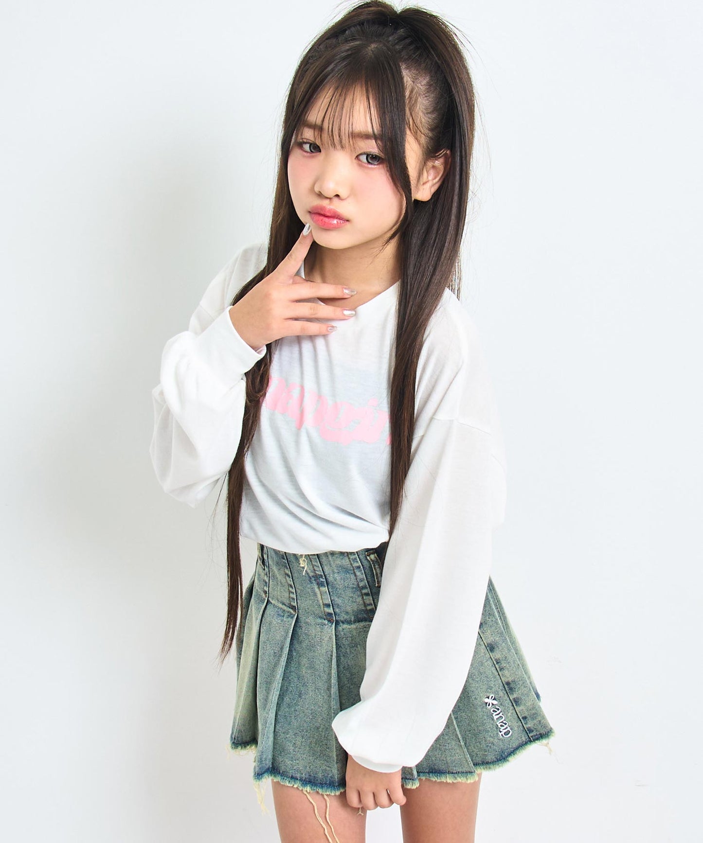 ホワイト/143cm(XSサイズ着用)