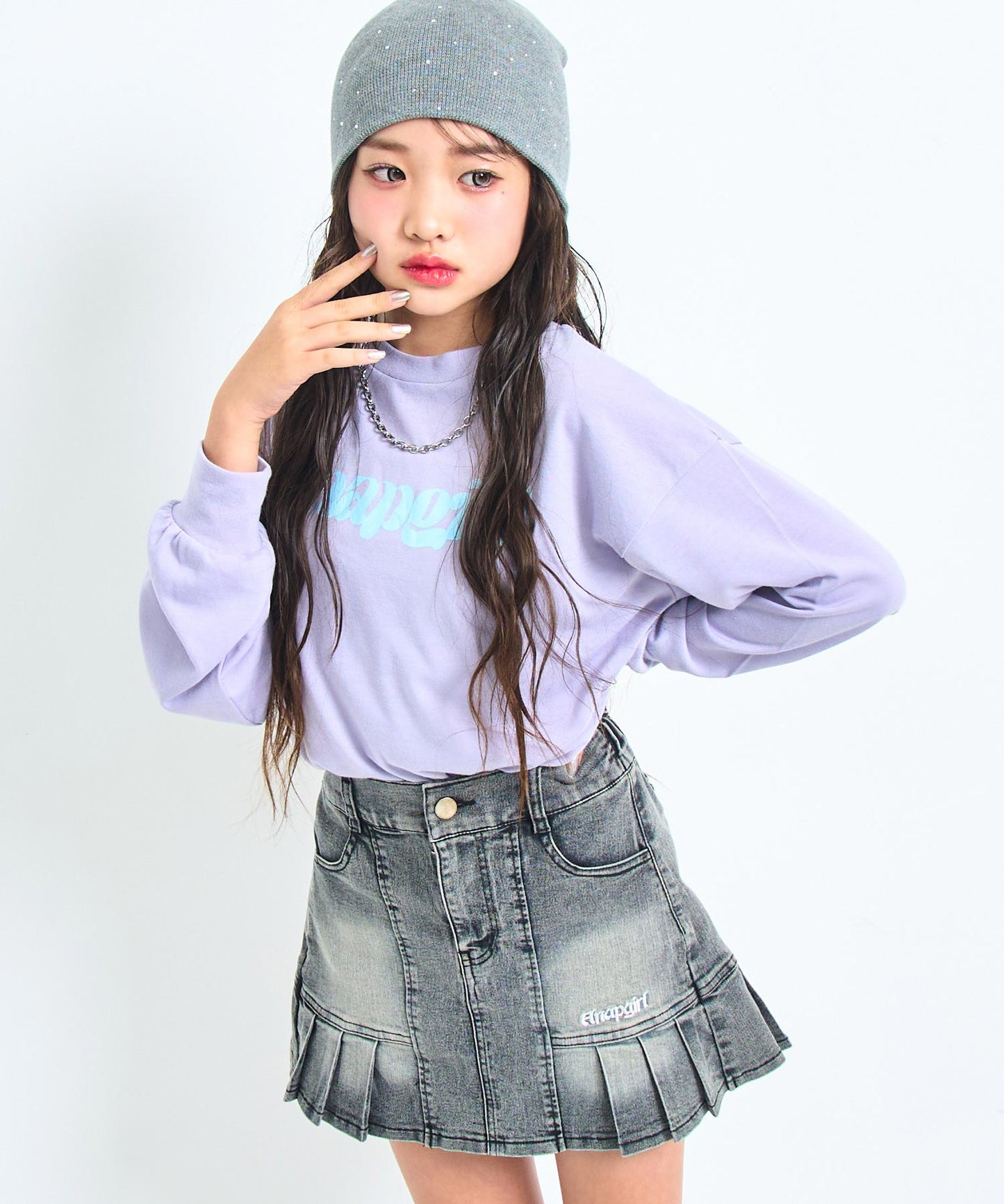 ラベンダー/143cm(XSサイズ着用)