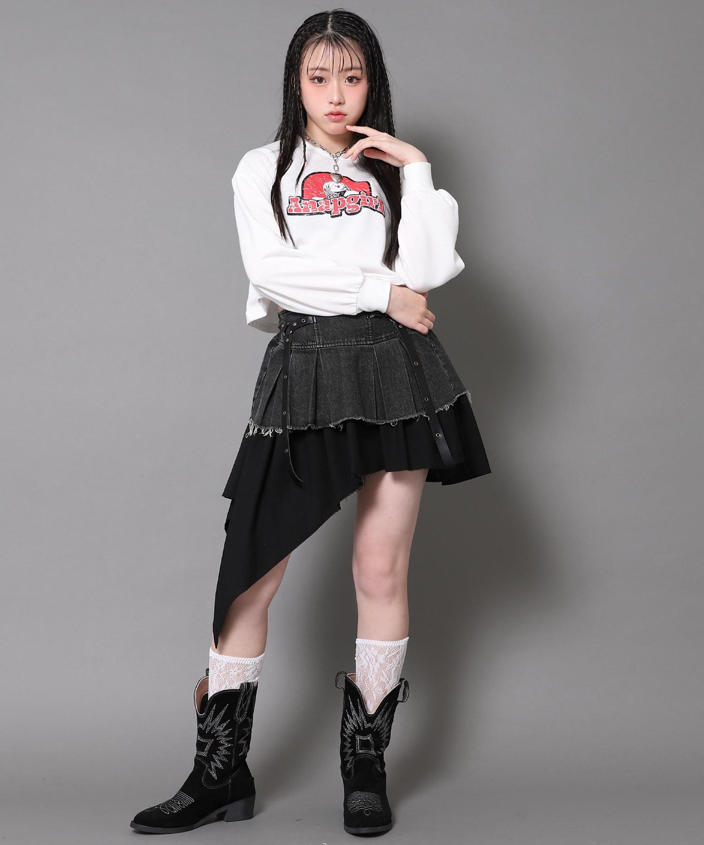 ホワイト/157cm(Mサイズ着用)