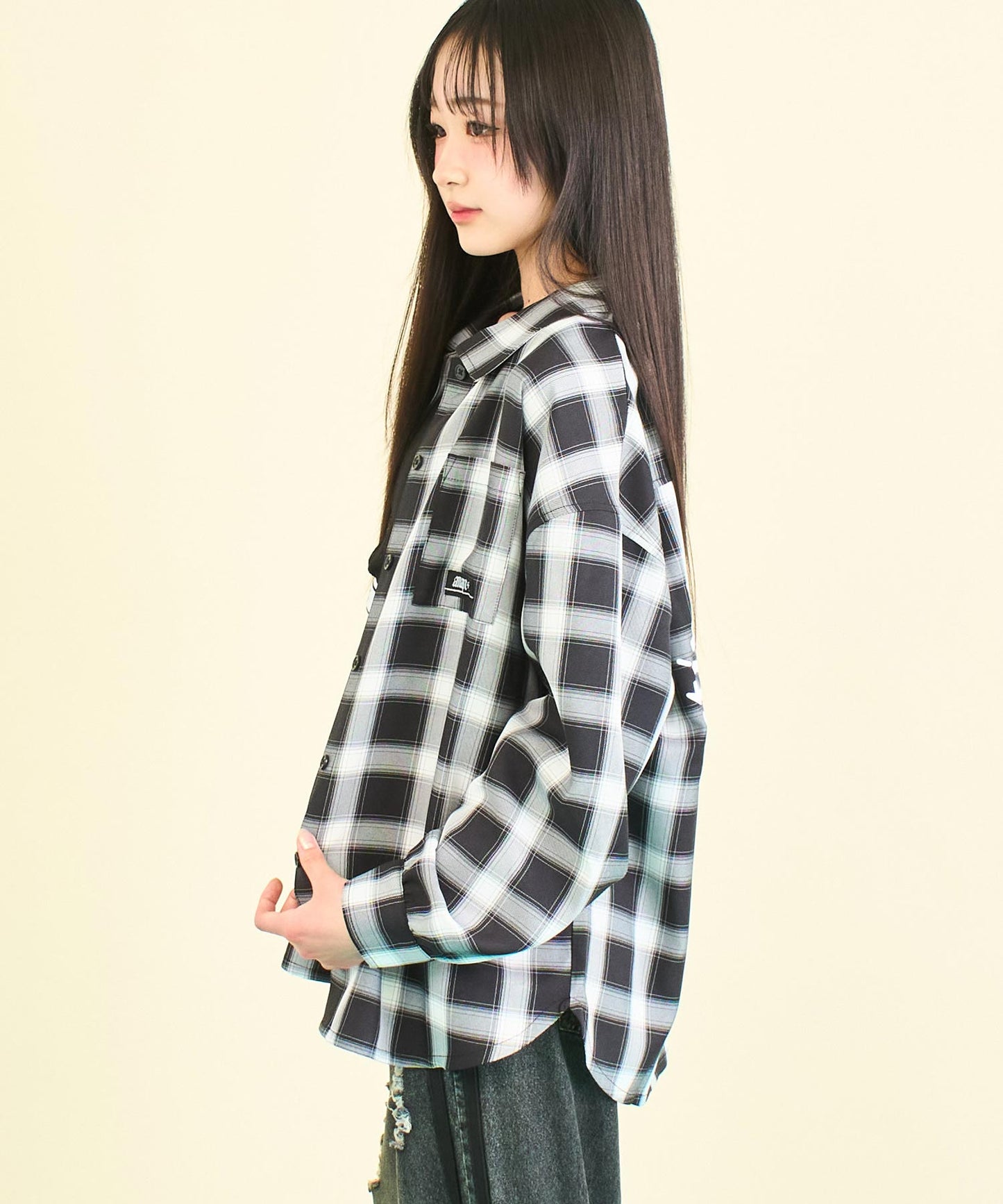 ANAPR+S オーバー チェック シャツ (キッズお揃い)【ユニセックス】 914-7657