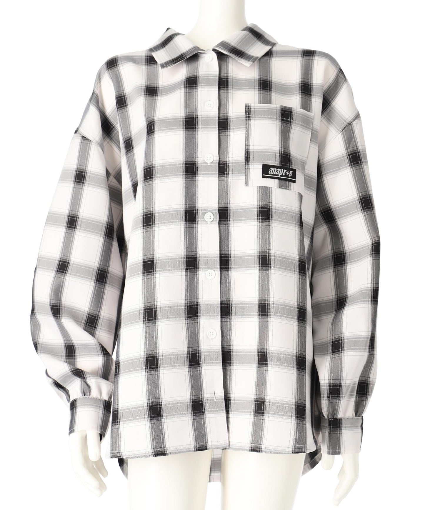 ANAPR+S オーバー チェック シャツ (キッズお揃い)【ユニセックス】 914-7657