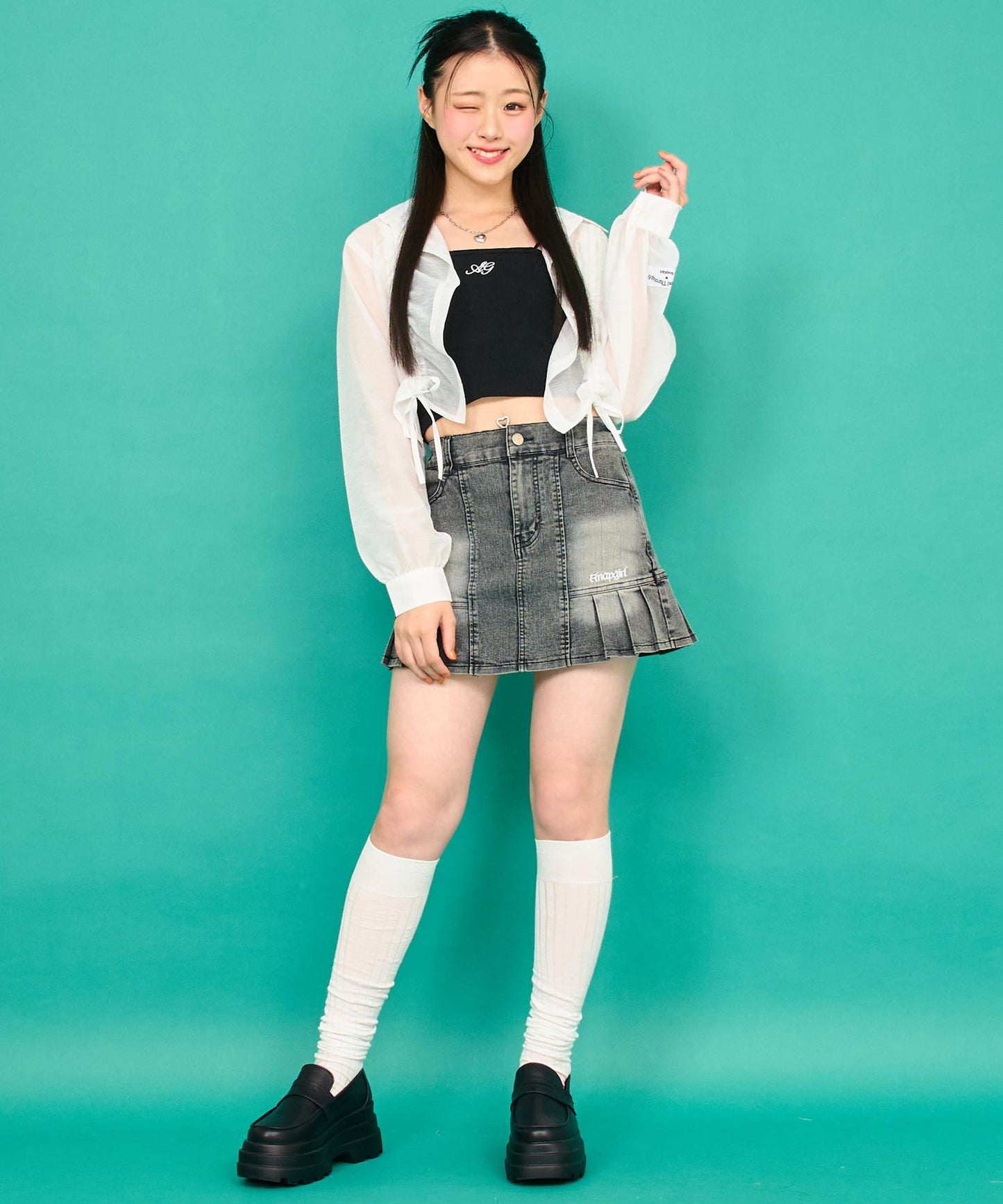 ホワイト/157cm(Sサイズ着用)