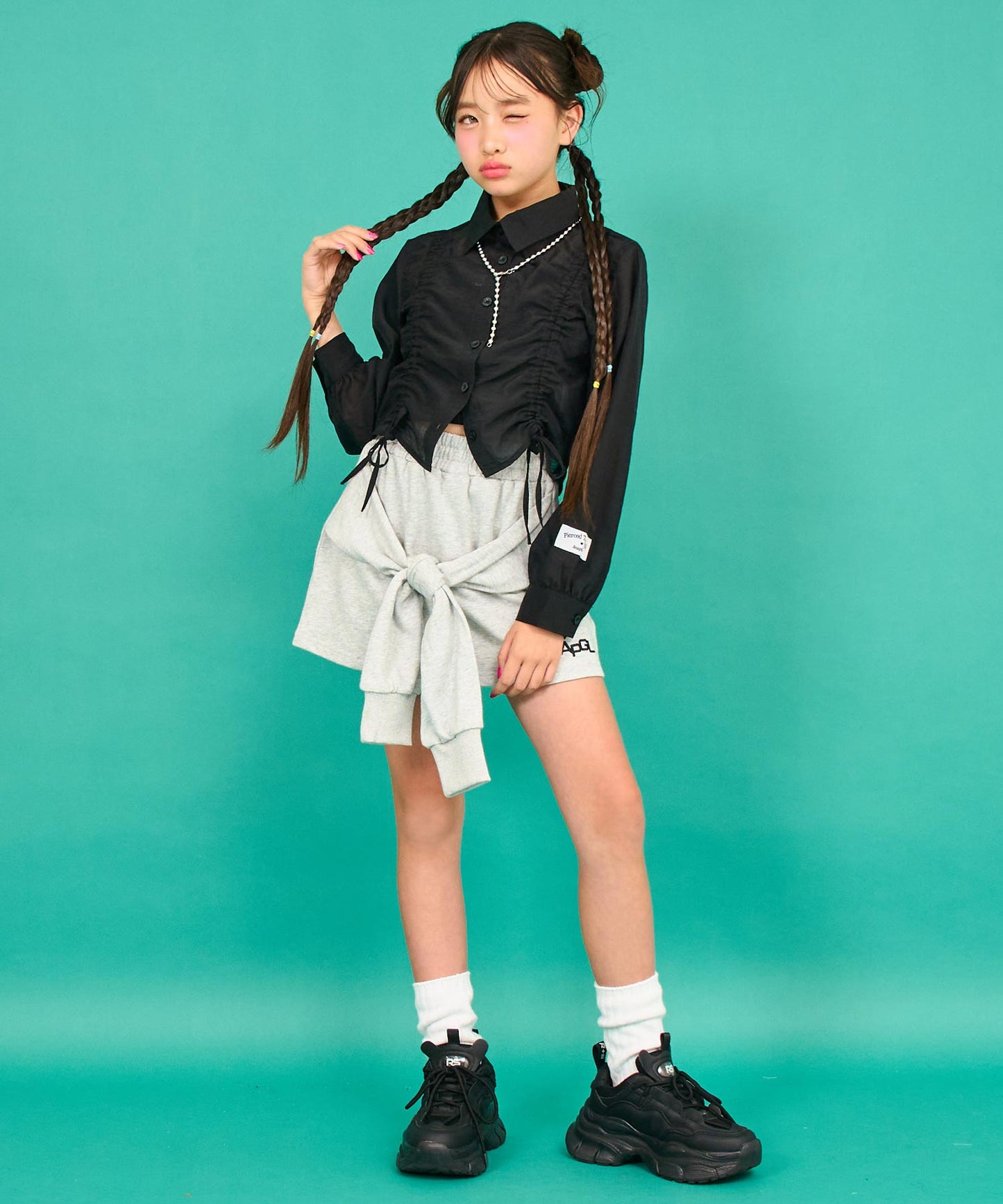 ブラック/143cm(XSサイズ着用)