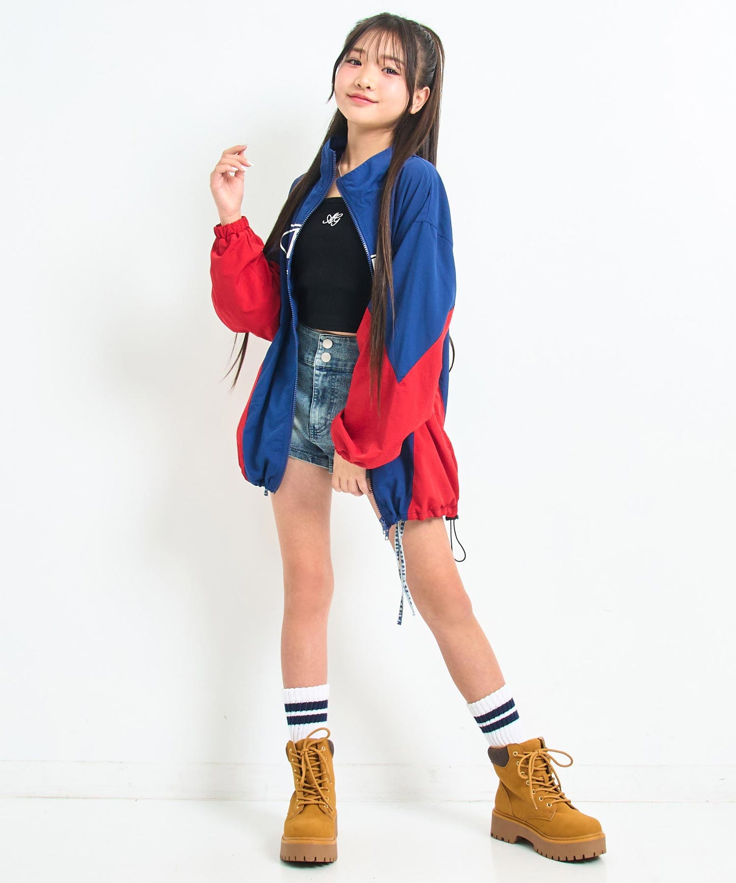 ネイビー/143cm(XSサイズ着用)