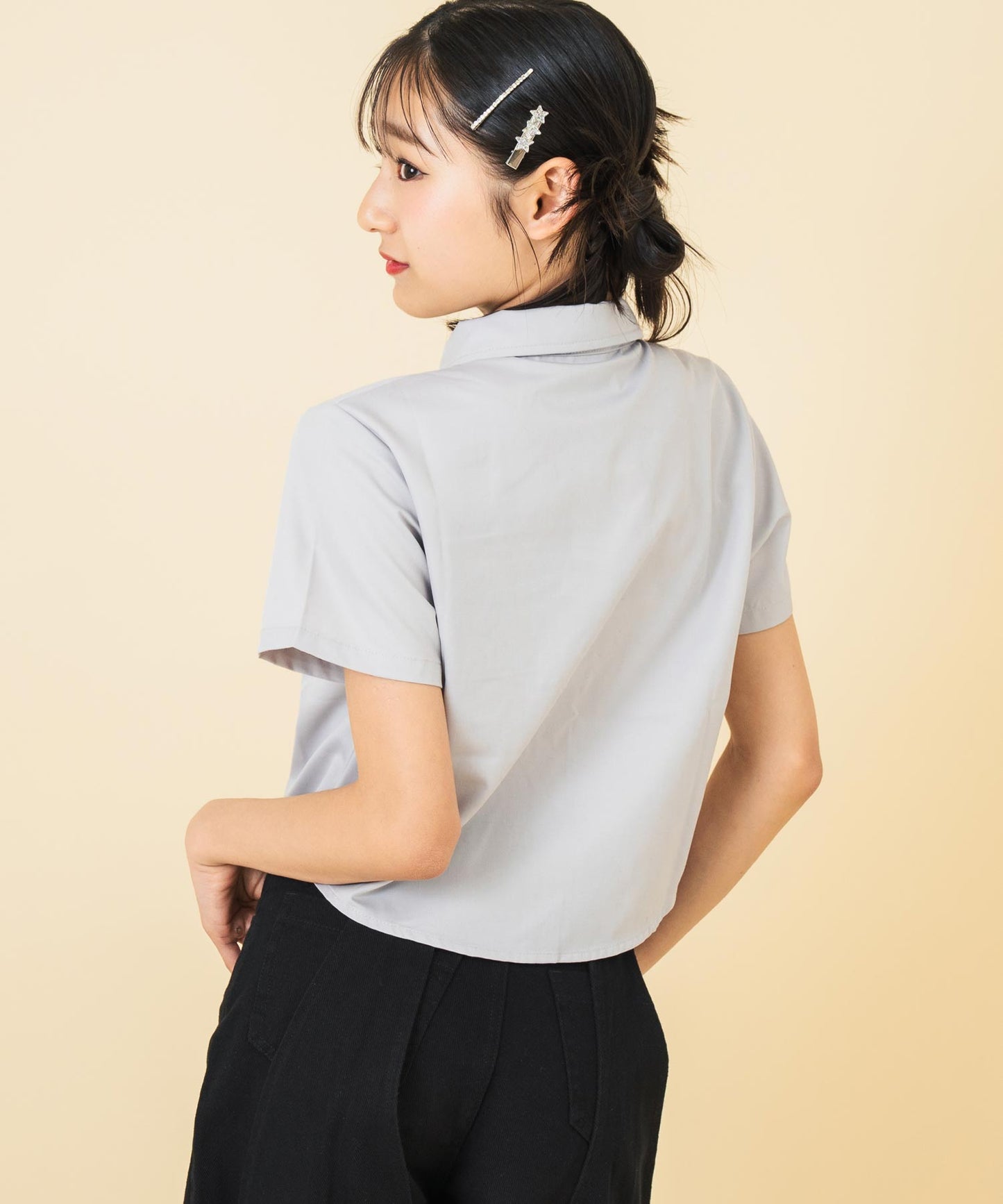 チェーンネクタイ付き 半袖シャツ 【キッズお揃い】 918-7668