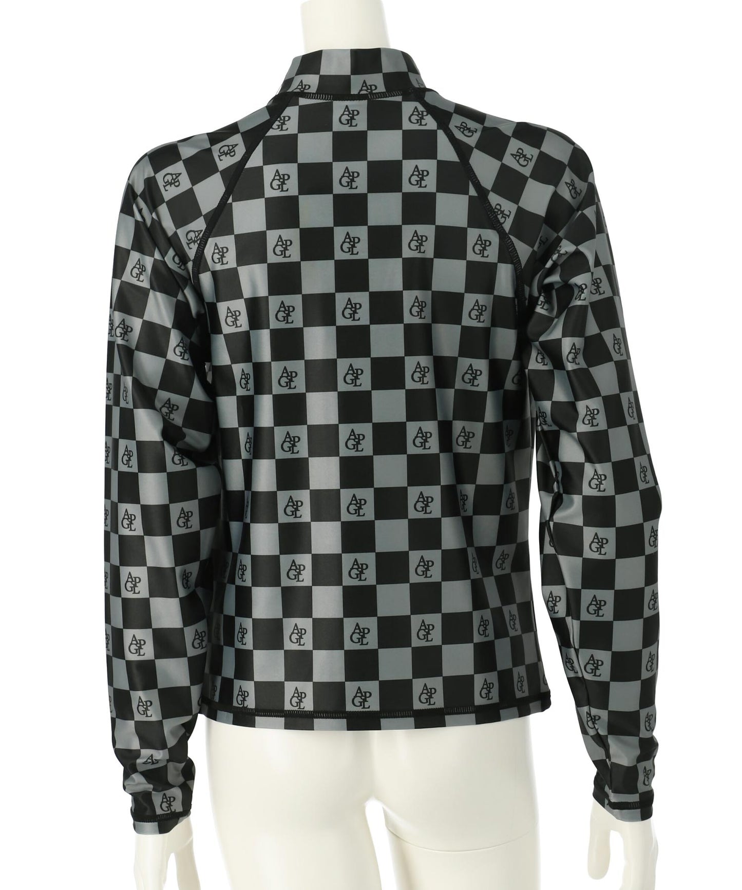 チェック ロゴ ラグラン ラッシュガード 919-7687