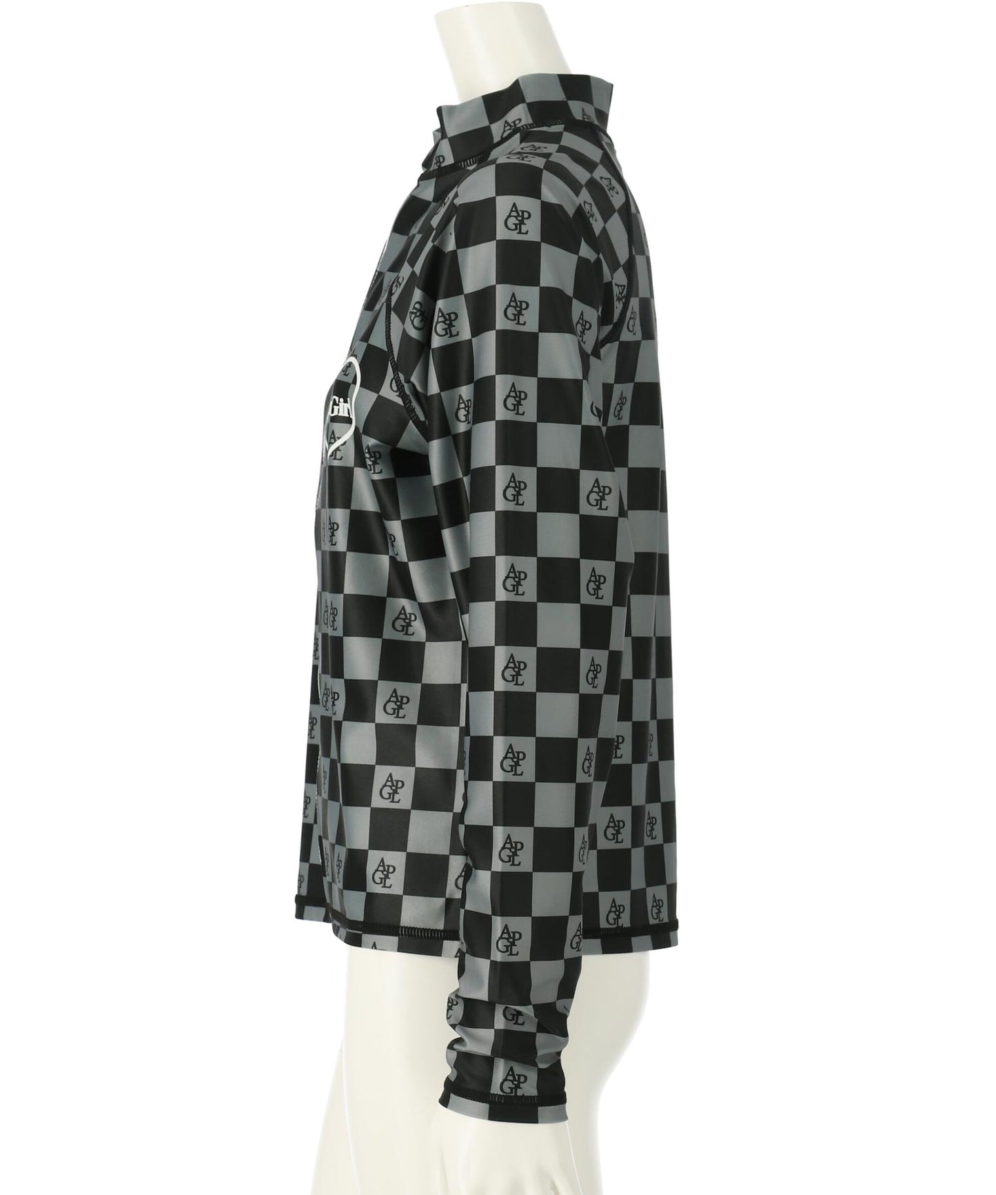 チェック ロゴ ラグラン ラッシュガード 919-7687