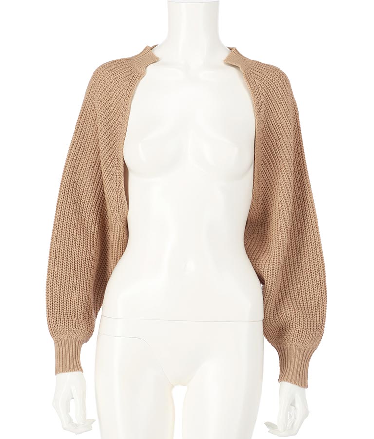 ニットクロップドボレロ 794-8410