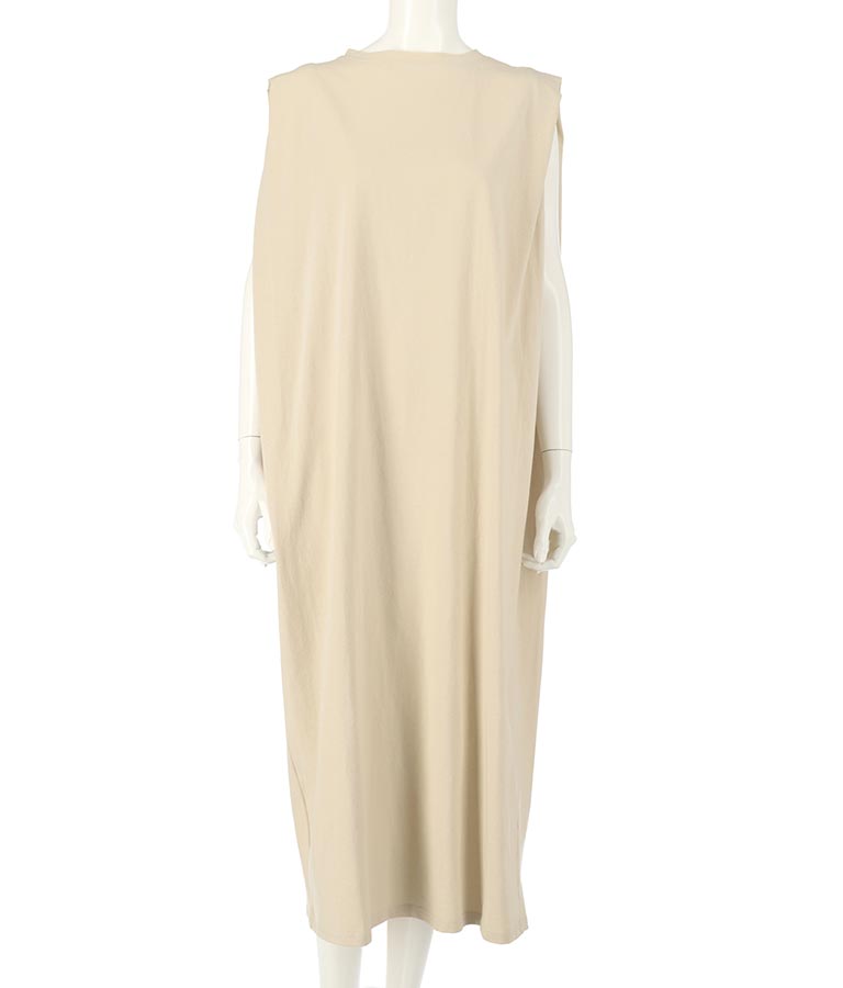 天竺タックショルダーデザインワンピース 367-8768