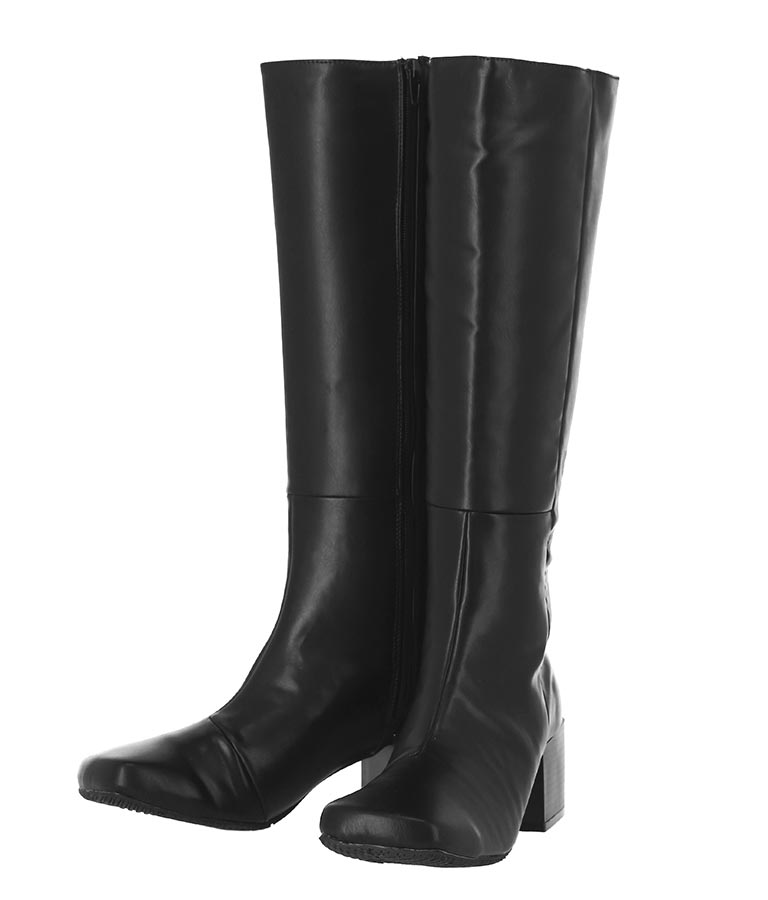 スクエアトゥー ロングブーツ 799-8253