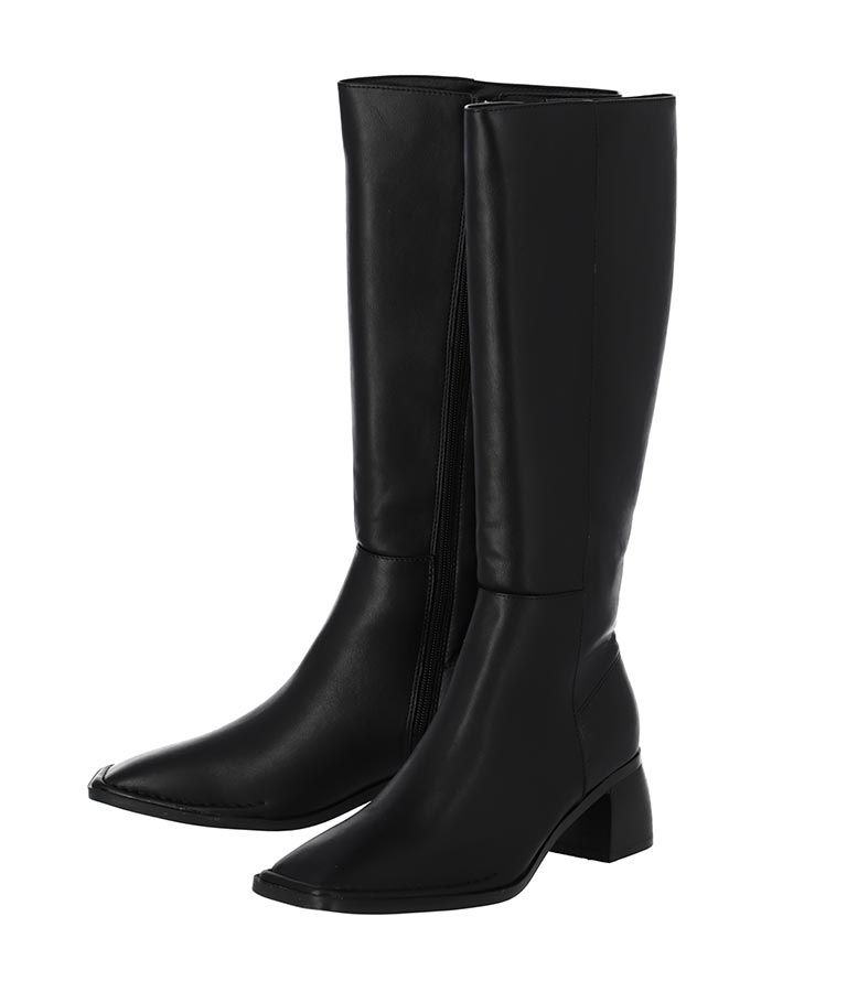 スクエアートゥ ロングブーツ 369-8485