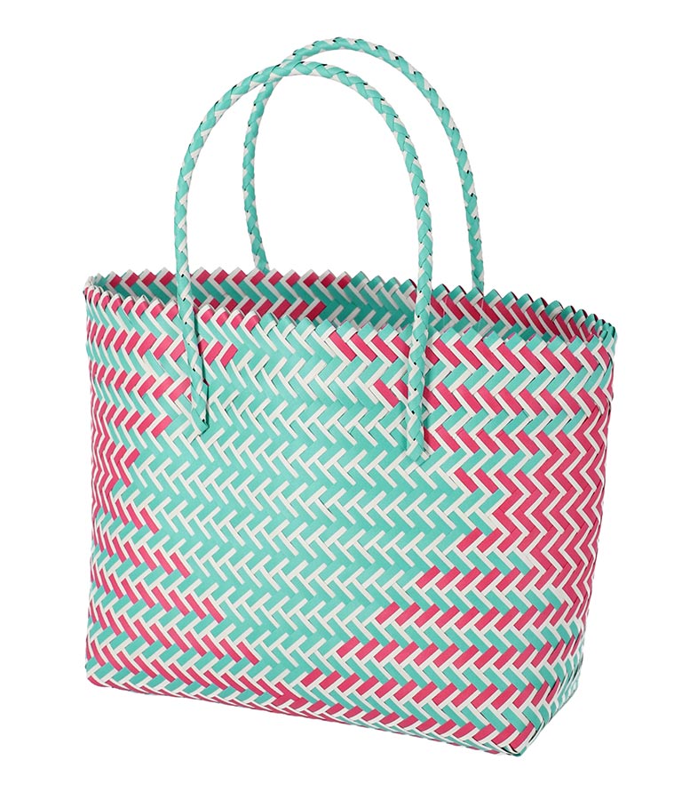 配色カゴBIGトートバッグ 819-6633