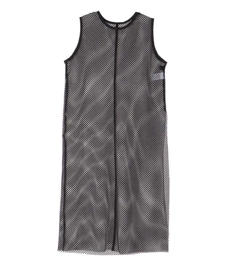 サイド スリット メッシュ ワンピース 497-2498