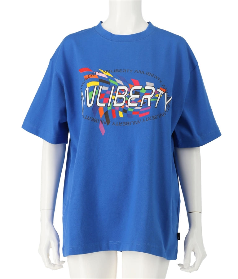 カラー フラッグ プリント ロゴ Tシャツ 【ユニセックス】 30-3027