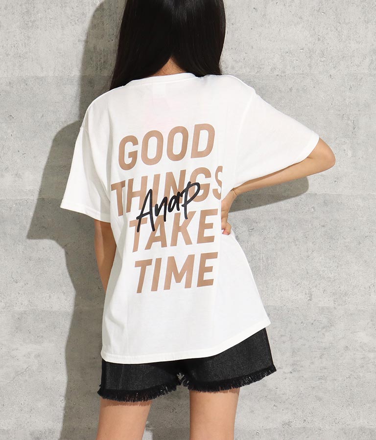 バック プリント ビッグ Tシャツ 423-2834