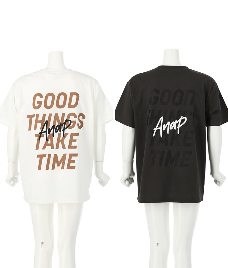 バック プリント ビッグ Tシャツ 423-2834