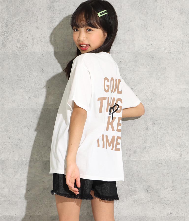 バック プリント ビッグ Tシャツ 423-2834