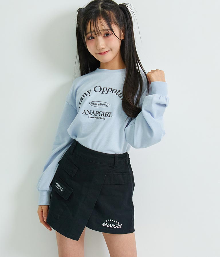 刺繍 ロゴ ミニ裏毛 トップス スウェット 913-7072