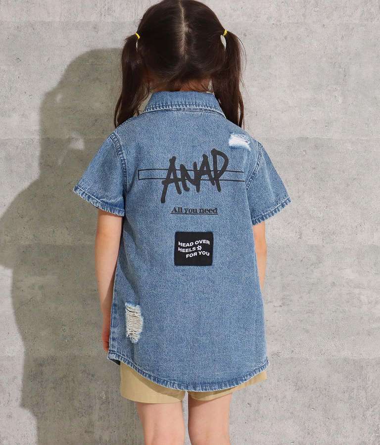 ダメージ 半袖 シャツ 423-2804
