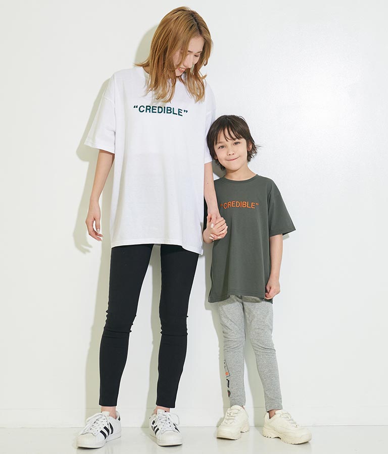 3D刺繍 ビッグ Tシャツ【親子お揃い】 423-3046