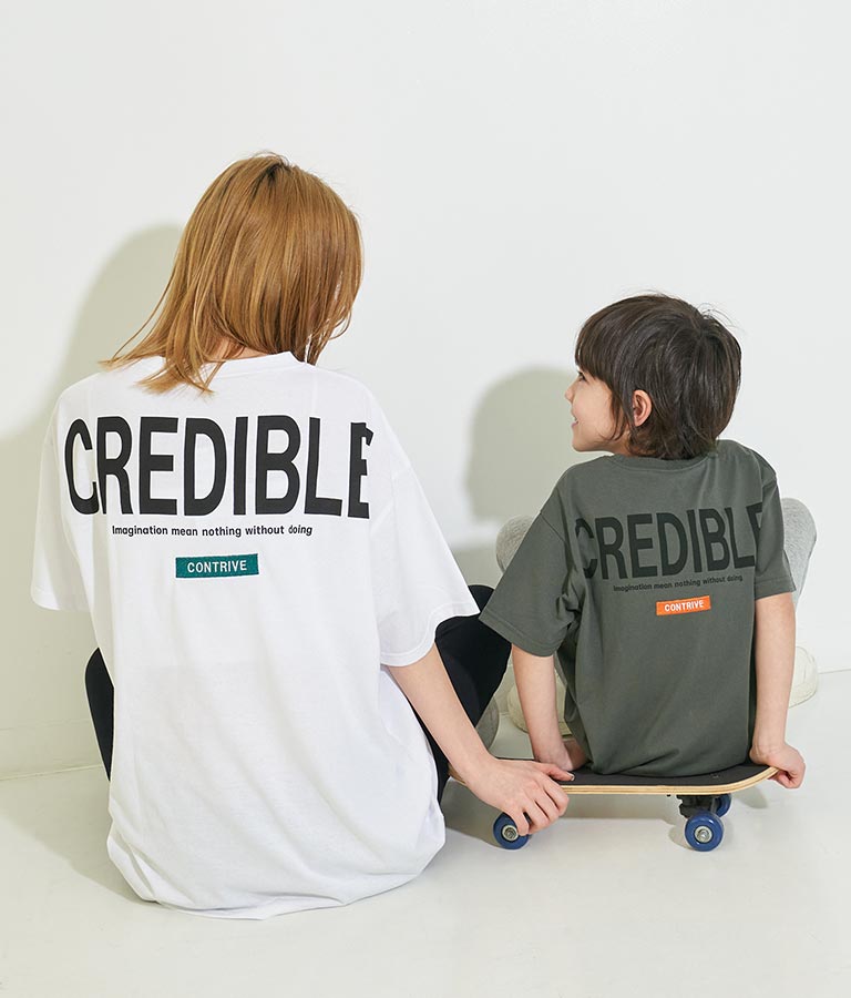 3D刺繍 ビッグ Tシャツ【親子お揃い】 423-3046
