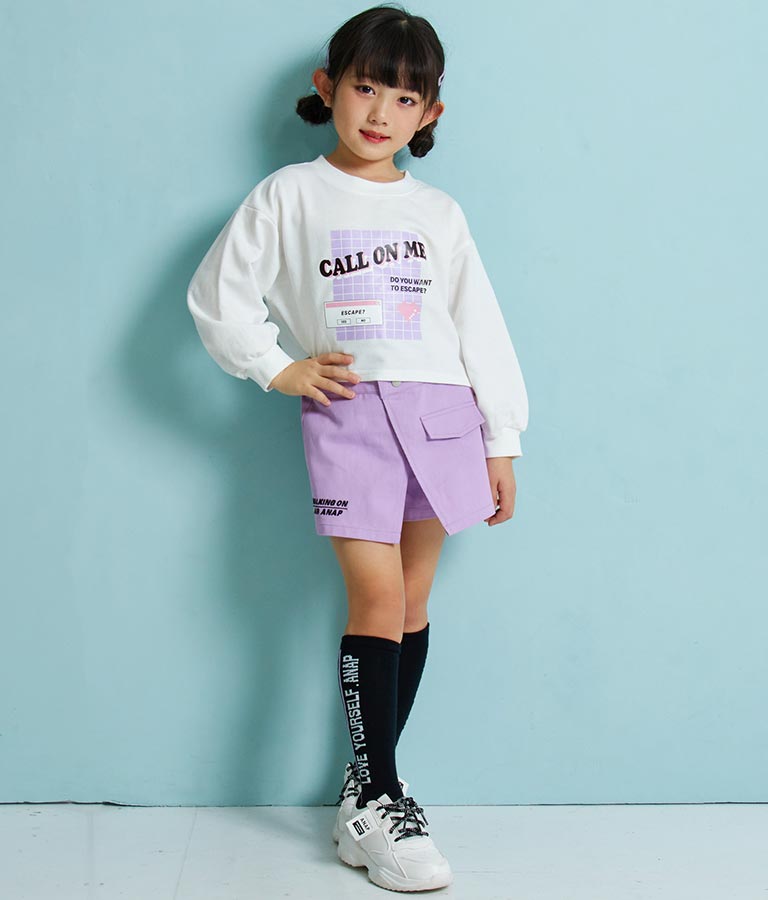 シート プリント ミニ 裏毛 トレーナー 423-2956
