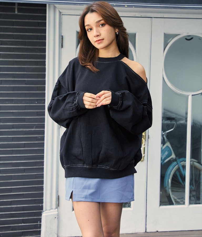 カット デザイン ステッチ トレーナー 793-8774