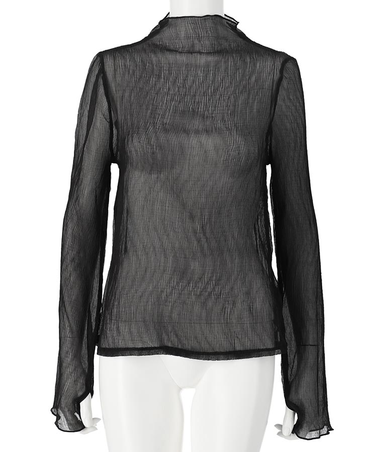 シアーサムホールハイネックトップスカットソー 793-8854