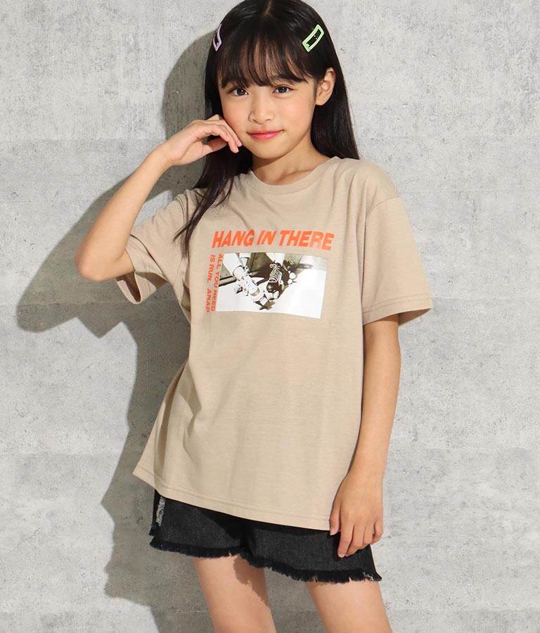 フォト ペイント プリント ビッグ Tシャツ 423-2796