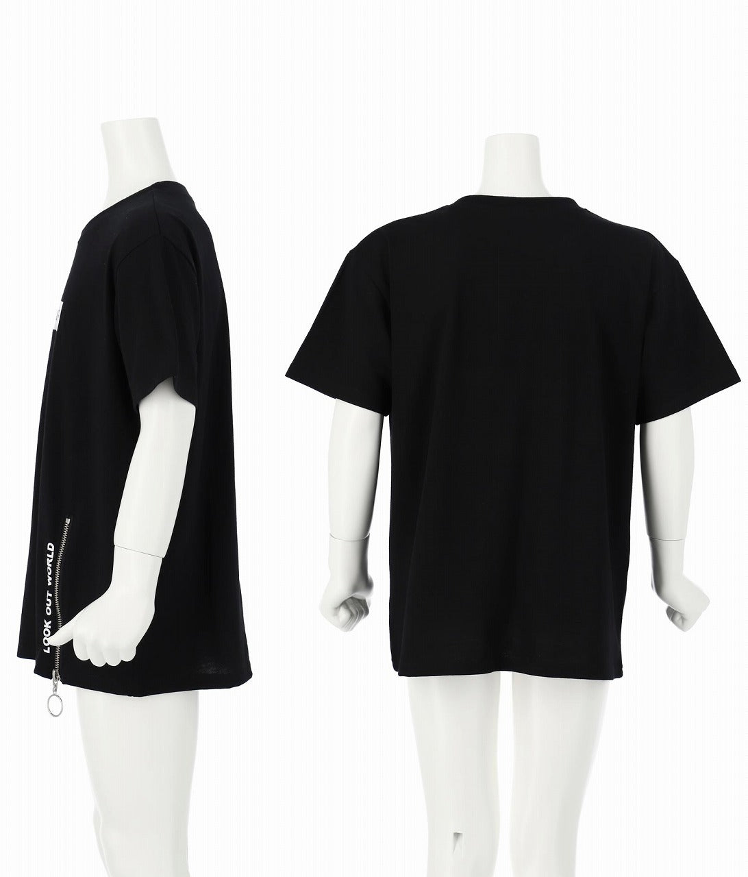 リングジップ スリット ビッグ Tシャツ 423-2799