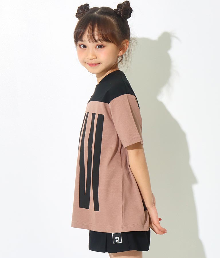 プリント 配色 ビッグ Tシャツ 423-2789