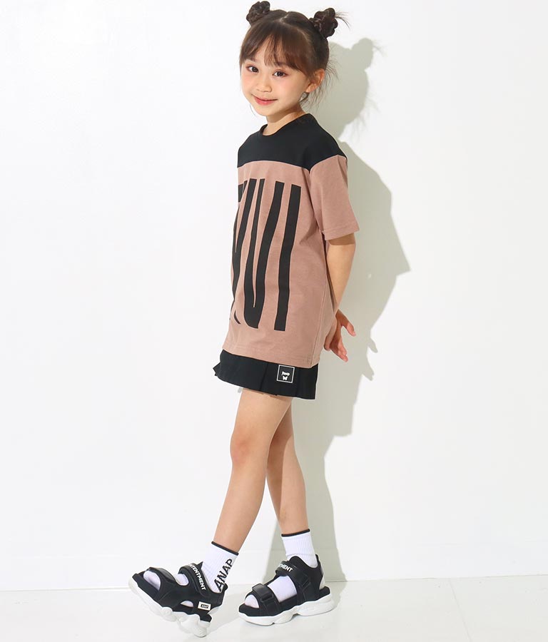 プリント 配色 ビッグ Tシャツ 423-2789