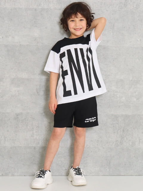 プリント 配色 ビッグ Tシャツ 423-2789
