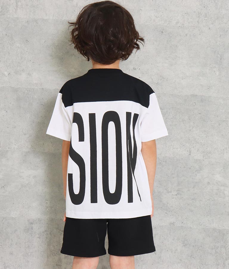 プリント 配色 ビッグ Tシャツ 423-2789