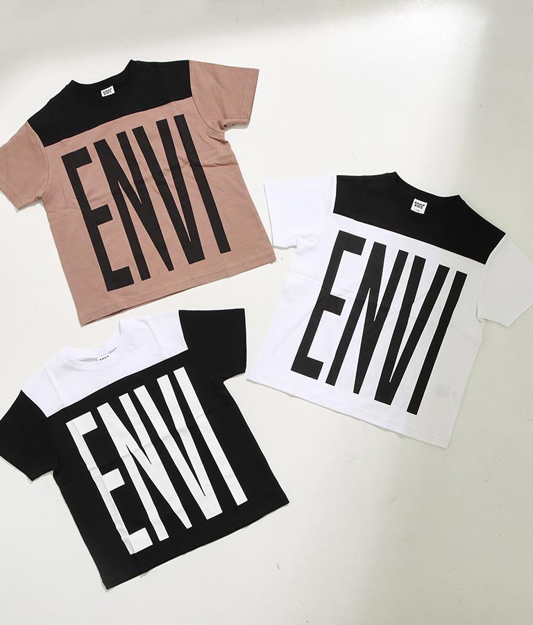 プリント 配色 ビッグ Tシャツ 423-2789