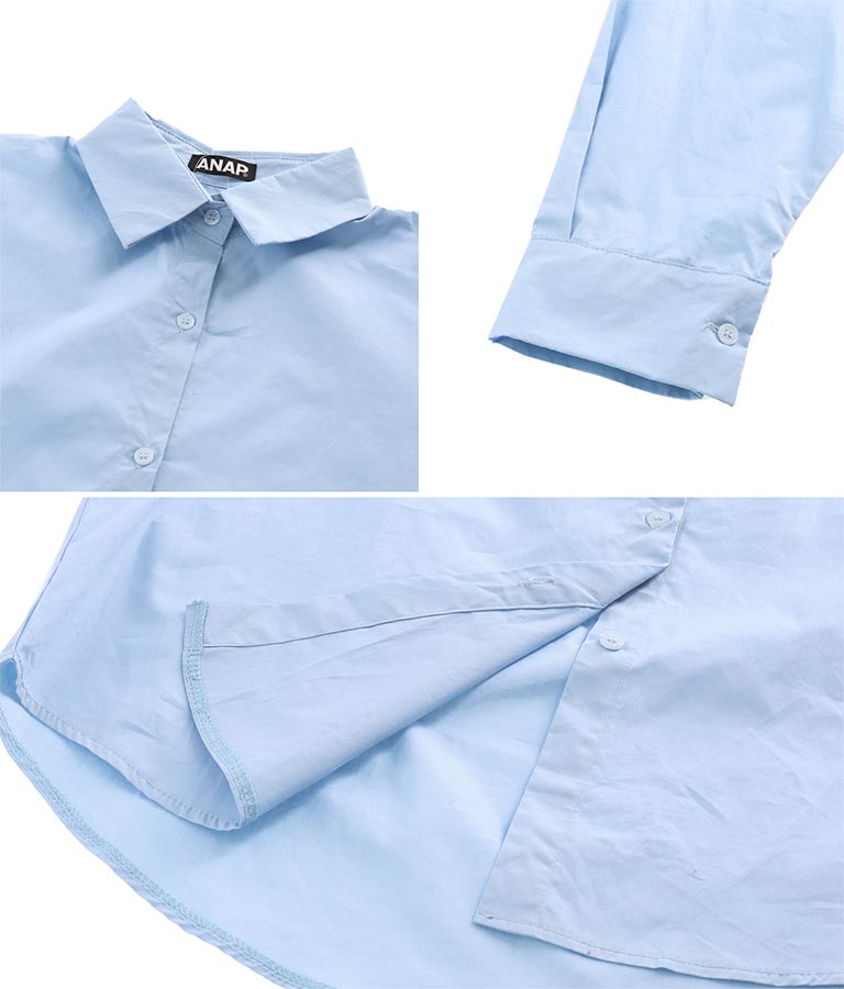 オーバー サイズ シンプル シャツ 154-5153
