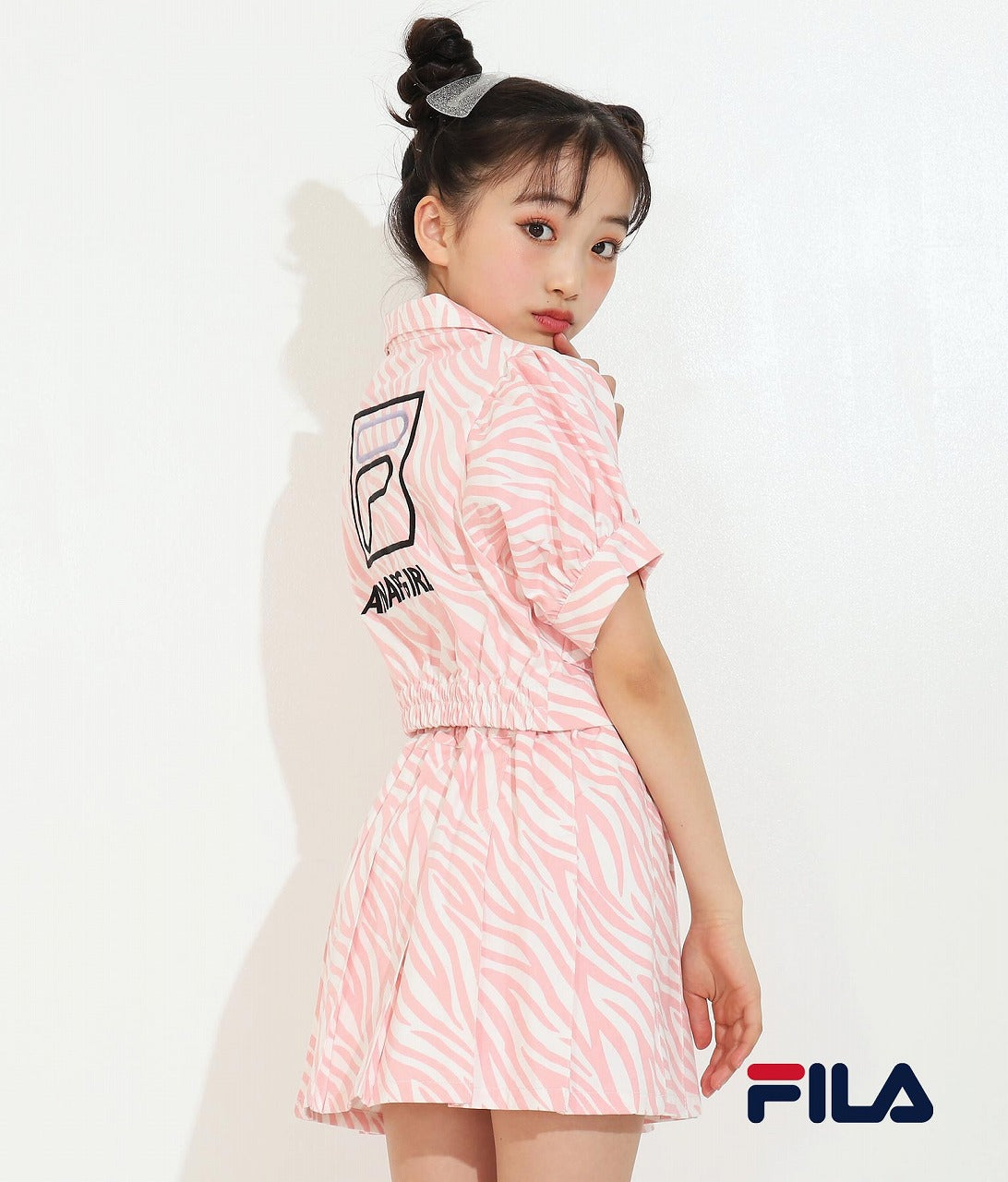 ANAPGiRL × FILA コラボ パフスリライダースジャケット 915-6877