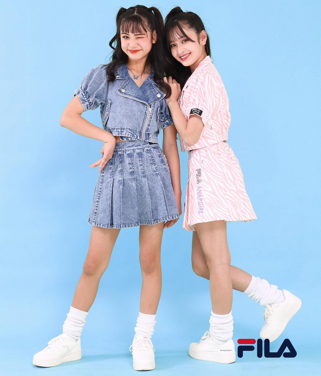 ANAPGiRL × FILA コラボ パフスリライダースジャケット 915-6877