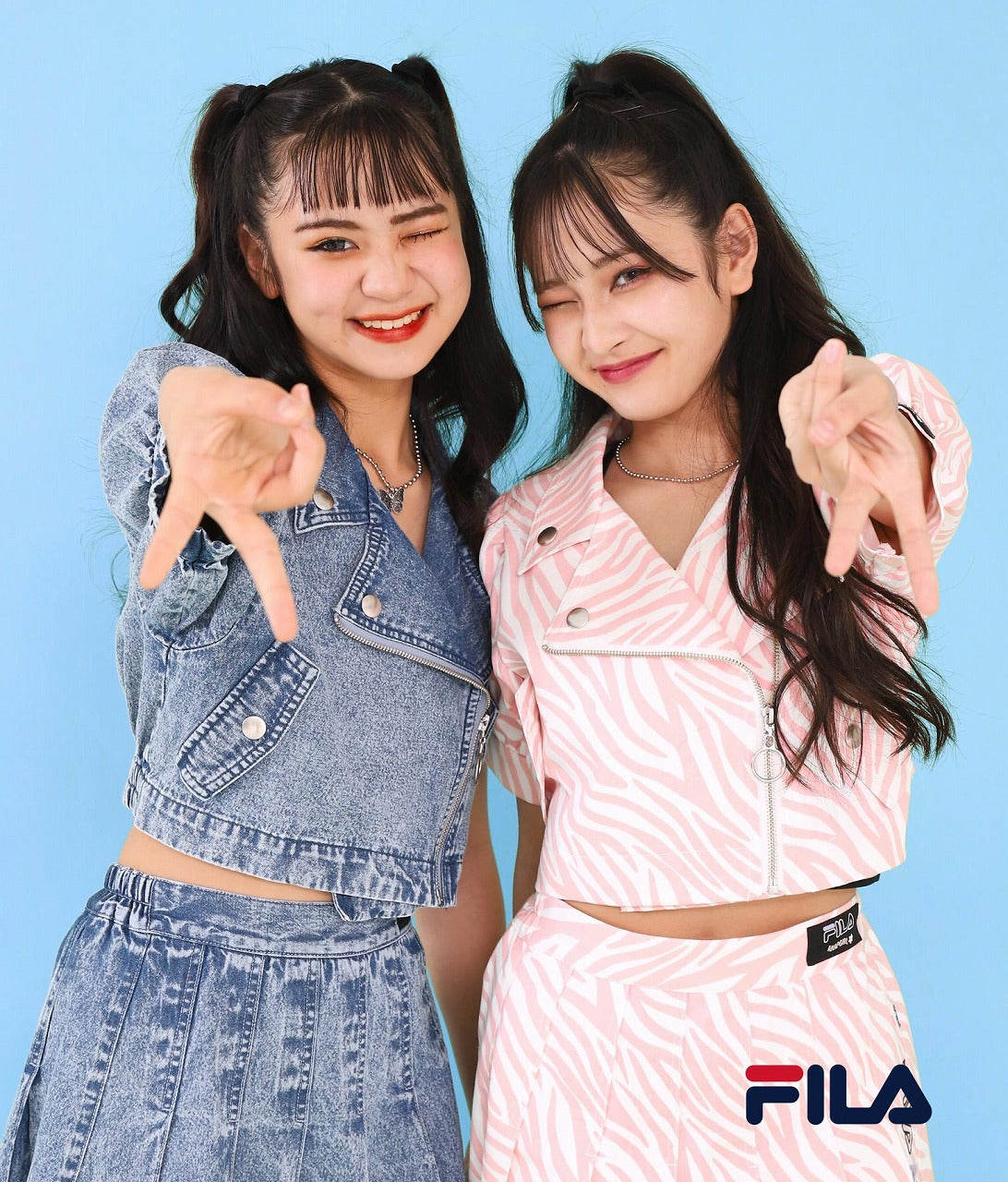 ANAPGiRL × FILA コラボ パフスリライダースジャケット 915-6877