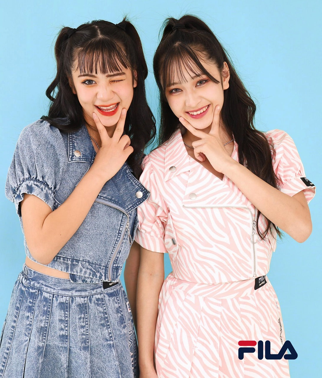 ANAPGiRL × FILA コラボ パフスリライダースジャケット 915-6877