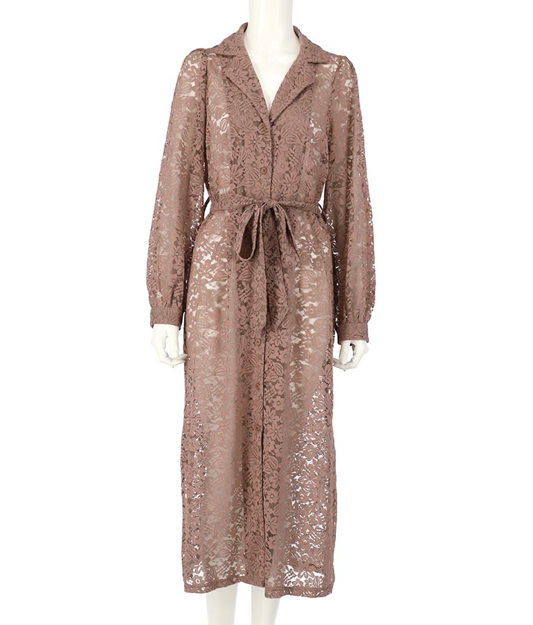 レース ロング カーディガン 524-6258