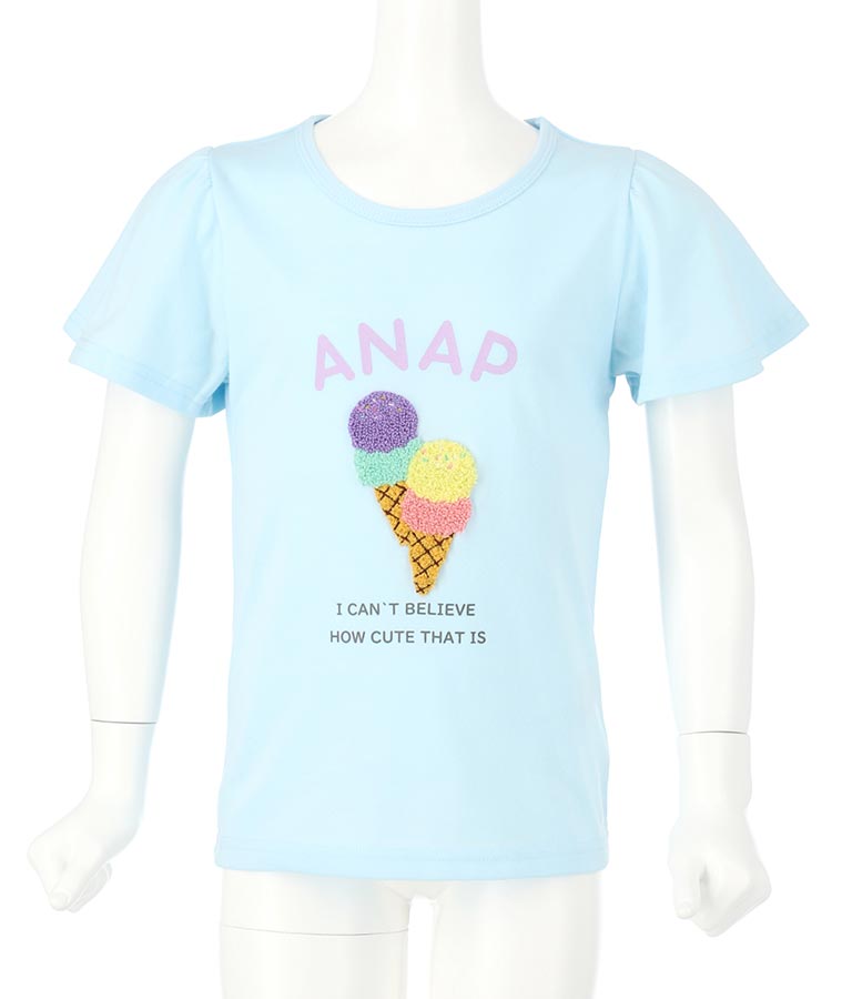 アイス フレア スリーブ トップス Tシャツ 423-2777