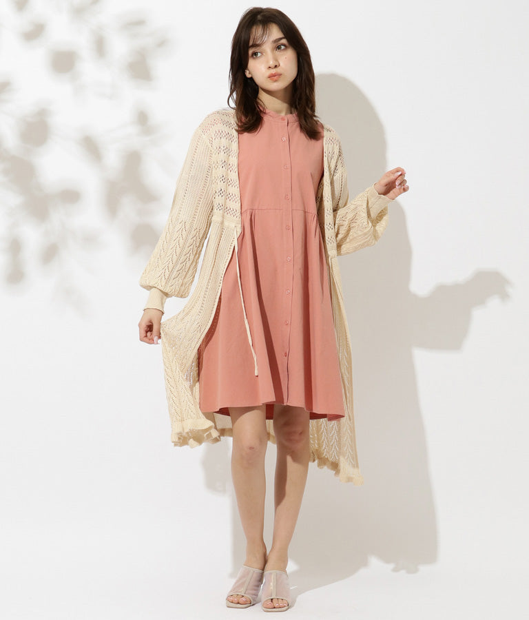 カギ編み マーメイド ロング カーディガン 525-6315