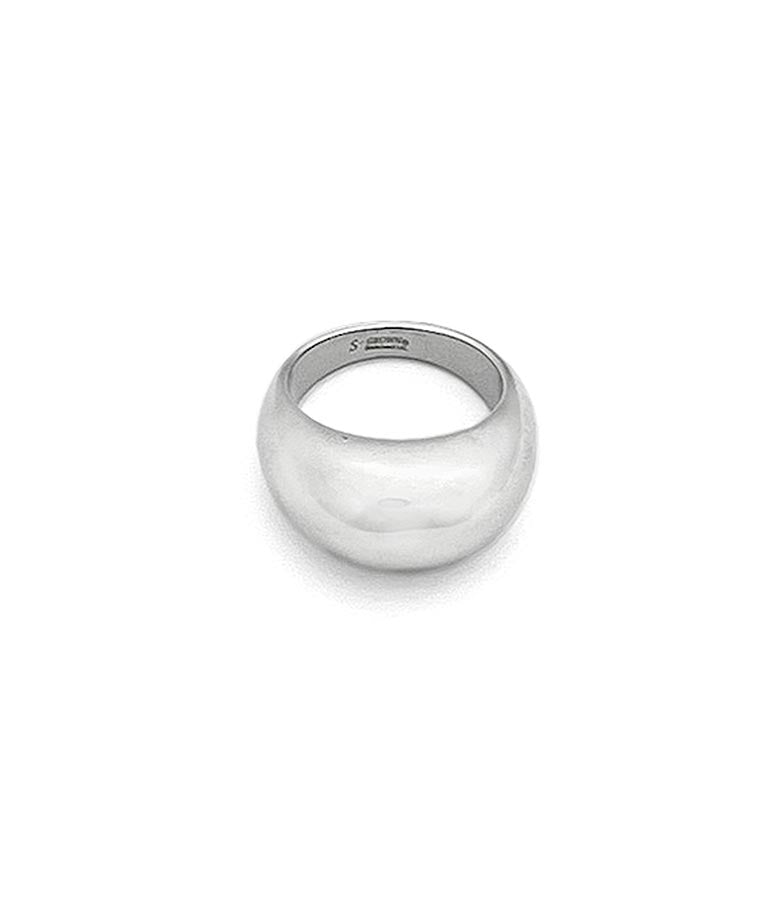 金属アレルギー対応 サージカル ステンレス 316L ボリューム デザイン リング 369-9150