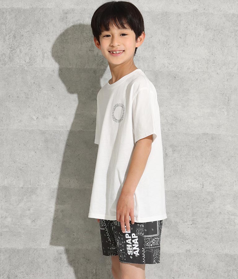 縦ロゴプリントビッグTシャツ 423-2827