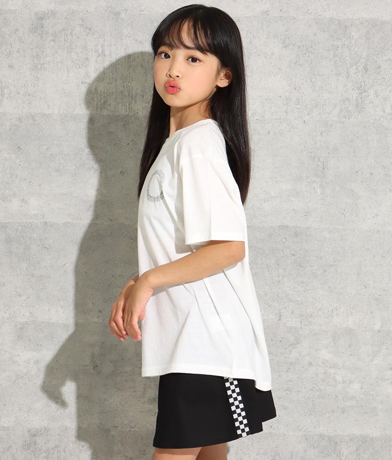 縦ロゴプリントビッグTシャツ 423-2827