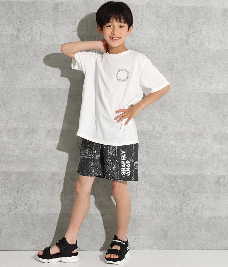 縦ロゴプリントビッグTシャツ 423-2827